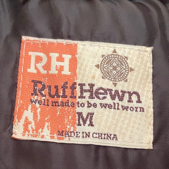 Ruff Hewn Brown Vest with Faux Fur & Toggle Buttons - Picture 2 of 3